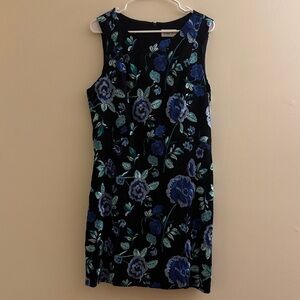 Eliza J Embroidered Floral Lace Dress